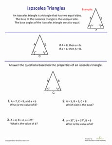 Introduction to Isosceles Triangles