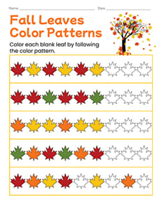 Fall Leaves Color Patterns