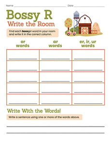 Bossy R: Write the Room