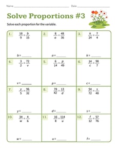 Solve Proportions #3