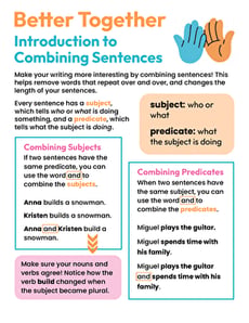 Better Together: Introduction to Combining Sentences