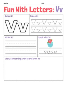 Fun With Letters: Vv
