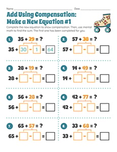 Add Using Compensation: Make a New Equation #1