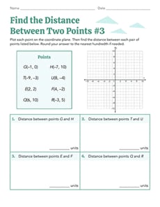 Find the Distance Between Two Points #3
