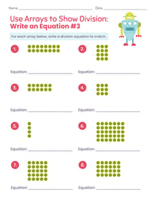 Use Arrays to Show Division: Write an Equation #3