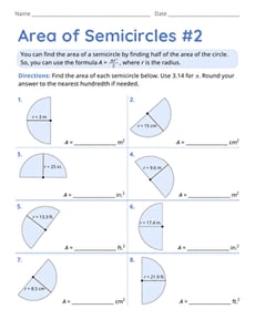 Area of Semicircles #2