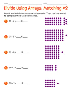 Divide Using Arrays: Matching #2