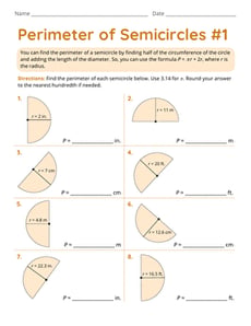 Perimeter of Semicircles #1