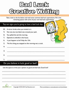 Bad Luck Creative Writing