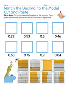Match the Decimal to the Model Cut and Paste
