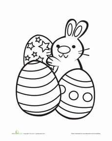 Easter Egg Coloring Page