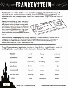 Frankenstein Facts