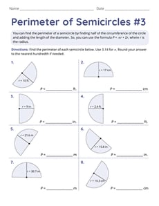 Perimeter of Semicircles #3