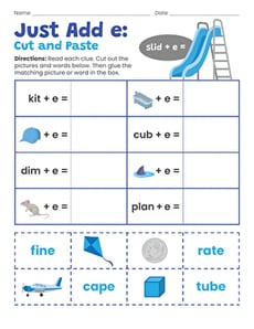 Just Add e: Cut and Paste