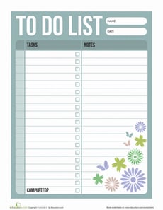 Spring To Do List