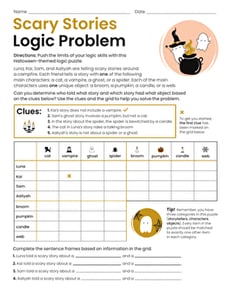 Scary Stories Logic Problem