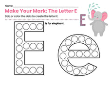 Make Your Mark: The Letter E
