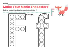 Make Your Mark: The Letter F