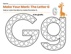 Make Your Mark: The Letter G