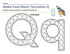 Make Your Mark: The Letter Q
