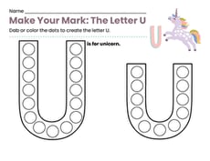 Make Your Mark: The Letter U
