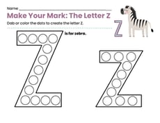 Make Your Mark: The Letter Z