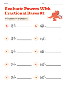 Evaluate Powers With Fractional Bases #2