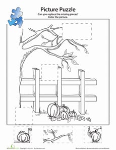 Pumpkin Patch Picture Puzzle