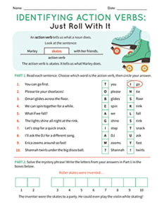 Identifying Verbs: Just Roll With It