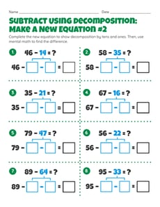 Subtract Using Decomposition: Make a New Equation #2