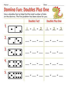 Domino Fun: Doubles Plus One