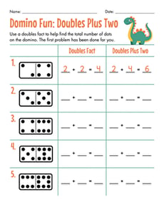 Domino Fun: Doubles Plus Two