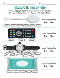 Measure It: True or False