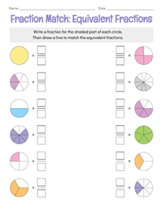 Fraction Match: Equivalent Fractions