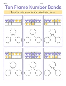 Ten Frame Number Bonds