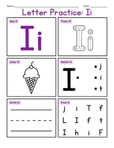 Letter Practice: Ii