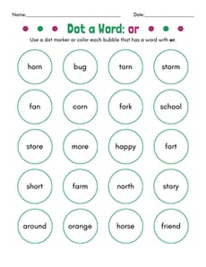 Dot a Word: or