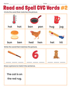 Read and Spell CVC Words #2