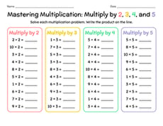 Mastering Multiplication: Multiply by 2, 3, 4, and 5