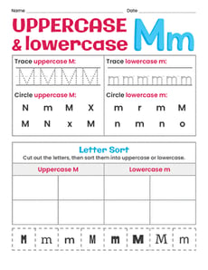 Uppercase and Lowercase Letters: Mm