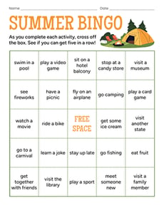 Summer Bingo