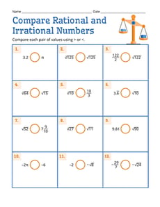 Compare Rational and Irrational Numbers