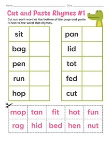 Cut and Paste Rhymes #1