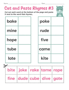 Cut and Paste Rhymes #3