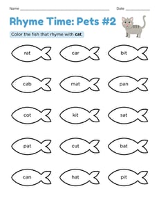 Rhyme Time: Pets #2