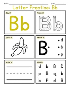 Letter Practice: Bb