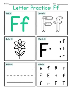 Letter Practice: Ff