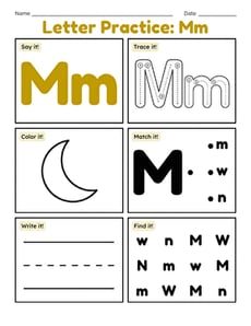Letter Practice: Mm