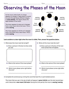 Observing the Phases of the Moon