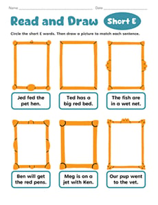Read and Draw: Short E